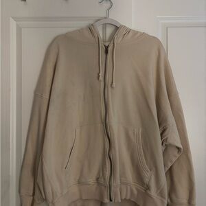 Aeropostale Cream Zip-Up Jacket